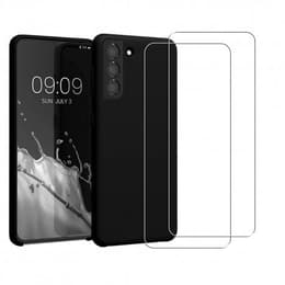 Προστατευτικό Galaxy S21+ 5G 2 οθόνης - Σιλικόνη - Μαύρο