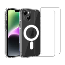 Προστατευτικό iPhone 14 2 οθόνης - TPU - Διαφανές