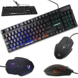 Cortek Πληκτρολόγιο QWERTY Ιταλικά Πληκτρολόγιο με φωτιζόμενα πλήκτρα GP6 Kit Mouse and Keyboard