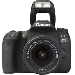 Reflex - Canon EOS 77D Μαύρο + φακού Canon EF 18-55mm f/3.5-5.6 IS II