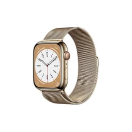 Apple Watch Series 8 (2022) GPS + Cellular 45 mm - Ανοξείδωτο ατσάλι Χρυσό - Milanese loop Χρυσό