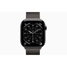 Apple Watch (2025) GPS + Cellular 46 mm - Τιτάνιο Slate - Milanese loop Μαύρο