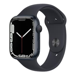 Apple Watch (Series 7) 2021 GPS 45mm - Αλουμίνιο Midnight - Sport band Μαύρο