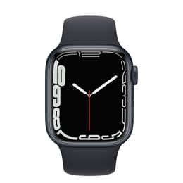 Apple Watch Series 7 (2021) GPS 45 mm - Αλουμίνιο Midnight - Sport band Μαύρο