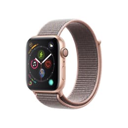 Apple Watch (Series 4) GPS 44mm - Αλουμίνιο Χρυσό - Κλασσική αγκράφα Ροζ