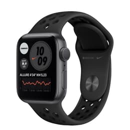Apple Watch (Series 6) 2020 GPS 44mm - Αλουμίνιο Space Gray - Nike Sport band Μαύρο