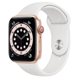 Apple Watch Series 5 (2019) GPS 44 mm - Αλουμίνιο Χρυσό - Sport band Άσπρο