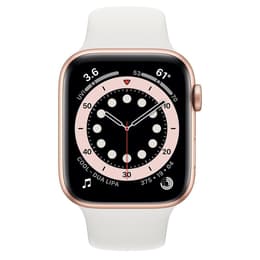 Apple Watch Series 5 (2019) GPS 44 mm - Αλουμίνιο Χρυσό - Sport band Άσπρο