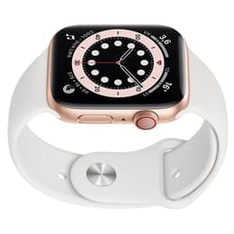 Apple Watch Series 5 (2019) GPS 44 mm - Αλουμίνιο Χρυσό - Sport band Άσπρο