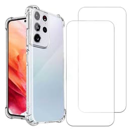 Προστατευτικό Galaxy S21 Ultra 5G 2 οθόνης - TPU - Διαφανές