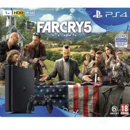 PlayStation 4 Slim 1000GB - Μαύρο + Far Cry 5