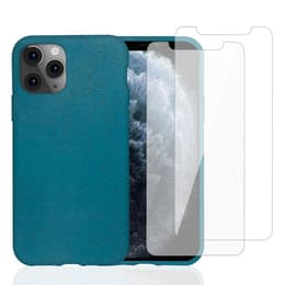 Προστατευτικό iPhone 11 Pro 2 οθόνης - Φυσικό υλικό - Μπλε