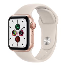 Apple Watch Series SE 1 (2020) GPS + Cellular 40 mm - Αλουμίνιο Χρυσό - Sport band Starlight