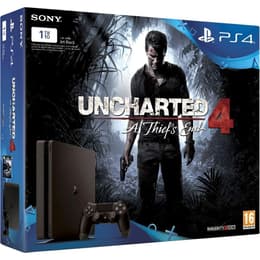 PlayStation 4 Slim 1000GB - Μαύρο + Uncharted 4