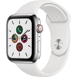 Apple Watch Series 7 (2021) GPS + Cellular 45 mm - Τιτάνιο Ασημί - Sport band Άσπρο