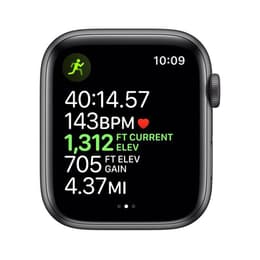 Apple Watch (Series 5) 2019 GPS + Cellular 40mm - Αλουμίνιο Space Gray - Sport band Μαύρο