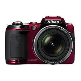 Συμπαγής Coolpix L120 - Κόκκινο + Nikon Nikkor Wide Optical Zoom VR 25-525 mm f/3.1-5.8 f/3.1-5.8