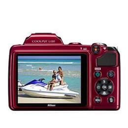 Συμπαγής Coolpix L120 - Κόκκινο + Nikon Nikkor Wide Optical Zoom VR 25-525 mm f/3.1-5.8 f/3.1-5.8