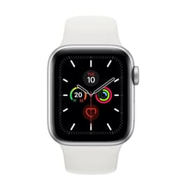 Apple Watch (Series 5) 2019 GPS 40mm - Αλουμίνιο Ασημί - Sport band Άσπρο