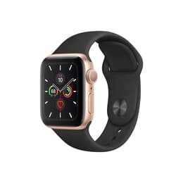 Apple Watch (Series 5) 2019 GPS 40mm - Αλουμίνιο Χρυσό - Sport band Μαύρο