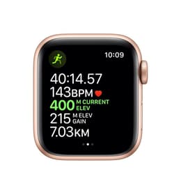 Apple Watch (Series 5) 2019 GPS 40mm - Αλουμίνιο Χρυσό - Sport band Μαύρο