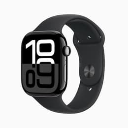 Apple Watch Series 10 (2024) GPS 42 mm - Αλουμίνιο Jet Black - Nike Sport band Μαύρο