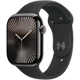 Apple Watch Series 10 (2024) GPS 42 mm - Αλουμίνιο Jet Black - Nike Sport band Μαύρο