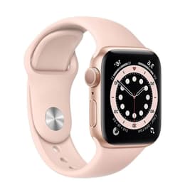 Apple Watch (Series 6) 2020 GPS 40mm - Αλουμίνιο Χρυσό - Sport band Ροζ άμμος