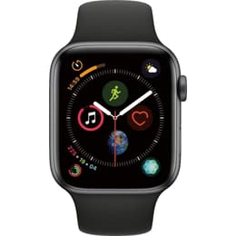 Apple Watch (Series 4) 2018 GPS + Cellular 44mm - Αλουμίνιο Space Gray - Αθλητικό λουράκι Μαύρο