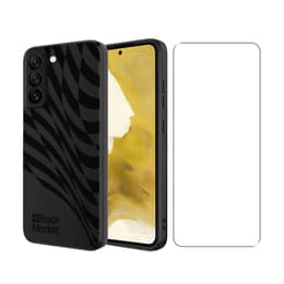 Back Market Προστατευτικό Galaxy S22 και προστατευτική οθόνη - Ανακυκλωμένο πλαστικό - Μαύρο - Κυματιστό Μοτίβο