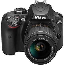 Reflex D3400 - Μαύρο + Nikon Nikon AF-P DX Nikkor 18-55 mm f/3.5-5.6G VR