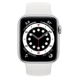 Apple Watch (Series 6) 2020 GPS 40mm - Αλουμίνιο Ασημί - Αθλητικό λουράκι Άσπρο