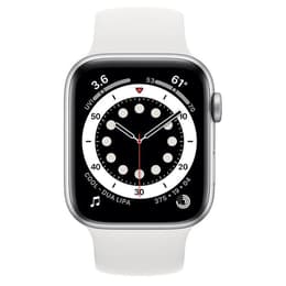 Apple Watch Series 6 (2020) GPS 40 mm - Αλουμίνιο Ασημί - Sport band Άσπρο