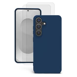 Προστατευτικό Galaxy S25 Plus 2 οθόνης - Σιλικόνη - Μπλε