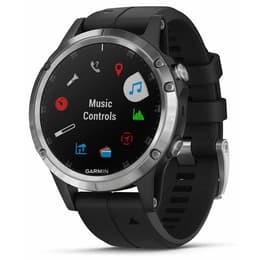 Garmin Ρολόγια Fenix 5S Plus Παρακολούθηση καρδιακού ρυθμού GPS - Ασημί/Μαύρο
