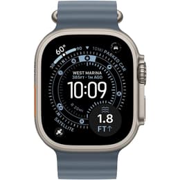Apple Watch Ultra 3 (2025) GPS + Cellular 49 mm - Τιτάνιο Φυσικό - Μπάντα ωκεανού Μπλε