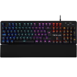 The G-Lab Πληκτρολόγιο AZERTY Γαλλικό Πληκτρολόγιο με φωτιζόμενα πλήκτρα Keyz Carbon E
