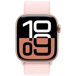 Apple Watch Series 10 (2024) GPS + Cellular 46 mm - Αλουμίνιο Rose Gold - Sport loop Ροζ
