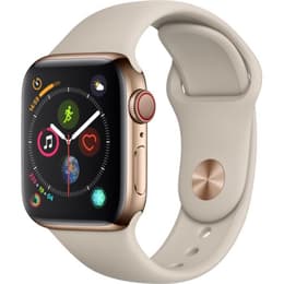Apple Watch (Series 4) 2018 GPS 40mm - Ανοξείδωτο ατσάλι Χρυσό - Αθλητισμός