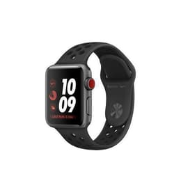 Apple Watch (Series 3) 2017 GPS 38mm - Αλουμίνιο Space Gray - Αθλητισμος Εμφανισεις Nike Μαύρο