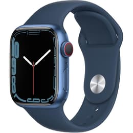 Apple Watch (Series 7) 2021 GPS + Cellular 45mm - Αλουμίνιο Μπλε - Sport band Μπλε