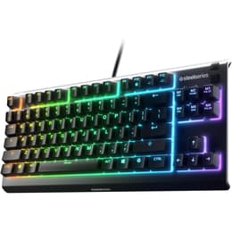 Steelseries Πληκτρολόγιο QWERTY Αγγλικά (US) Πληκτρολόγιο με φωτιζόμενα πλήκτρα Apex 3 TKL