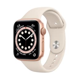 Apple Watch Series 6 (2020) GPS + Cellular 44 mm - Αλουμίνιο Χρυσό - Sport band Starlight
