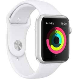 Apple Watch (Series 3) 2017 GPS 42mm - Αλουμίνιο Ασημί - Αθλητισμός Άσπρο
