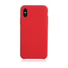 Προστατευτικό iPhone X/XS 2 οθόνης - Σιλικόνη - Κόκκινο