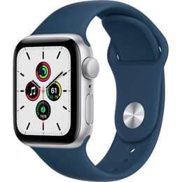 Apple Watch (Series SE) 2020 GPS 40mm - Αλουμίνιο Ασημί - Sport band Μπλε