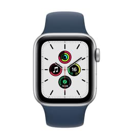 Apple Watch Series SE 1 (2020) GPS 40 mm - Αλουμίνιο Ασημί - Sport band Μπλε