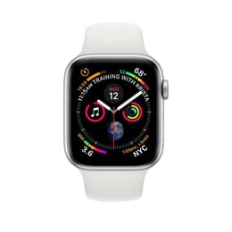 Apple Watch (Series 4) 2018 GPS 44mm - Αλουμίνιο Ασημί - Sport band Άσπρο