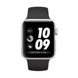 Apple Watch (Series 3) 2017 GPS 42mm - Αλουμίνιο Ασημί - Αθλητισμός Μαύρο