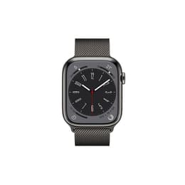 Apple Watch () 2023 GPS + Cellular 45mm - Ανοξείδωτο ατσάλι Γκρι - Milanese loop Γκρι